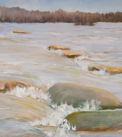 'James River: The Rapids' của Helen Crighton.