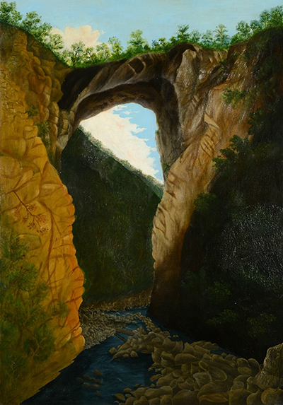 Một bức chân dung của Natural Bridge, Virginia, được trưng bày tại Executive Mansion