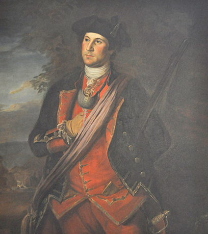 Bức tranh vẽ George Washington thời trẻ của Charles Willson Peale.